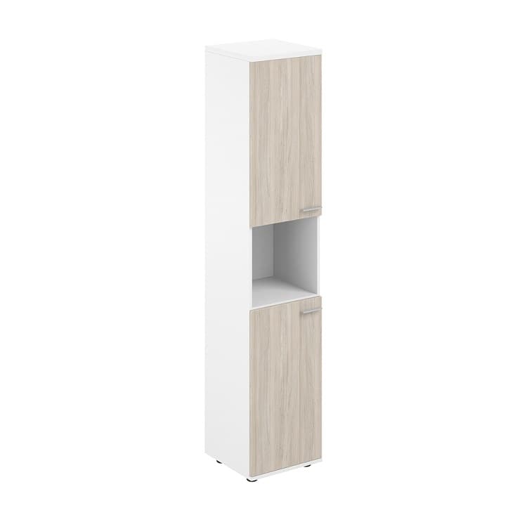 Шкаф высокий с нишей левый Norden Сигма SG.866.WH.OL.OL.L