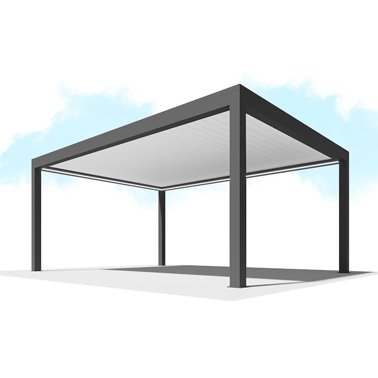 Пергола Сити-Форм Pergola В500-25П Bioclimatic с поворотными ламелями ЛАМЕЛЬ 250 X 53 (2,5х2,5) 1 модуль