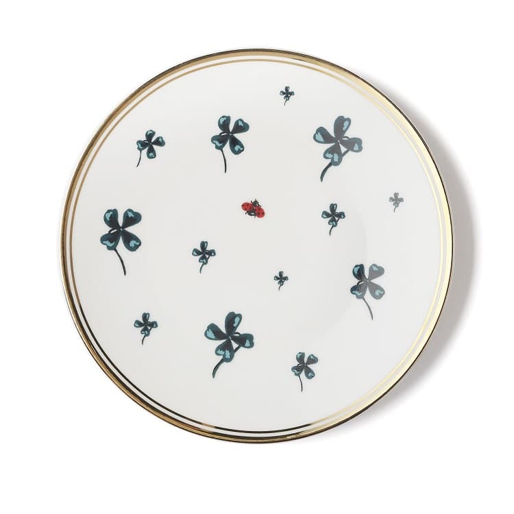 Тарелка 17 см Bitossi La Tavola Scomposta FTB00264 Quadrifoglio e Coccinella