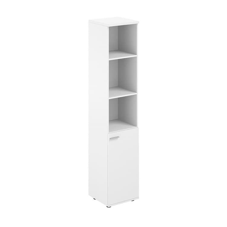 Шкаф высокий полуоткрытый правый Norden Сигма SG.852.WH.WH.R