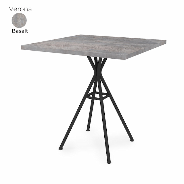 Стол обеденный квадратный Алсав 21Verona.007.K Basalt