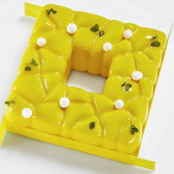 Форма для мороженого/суфле 3D Pavoni "Квадрат" 150х150мм h55мм (объем 1,0л), силикон KE037S