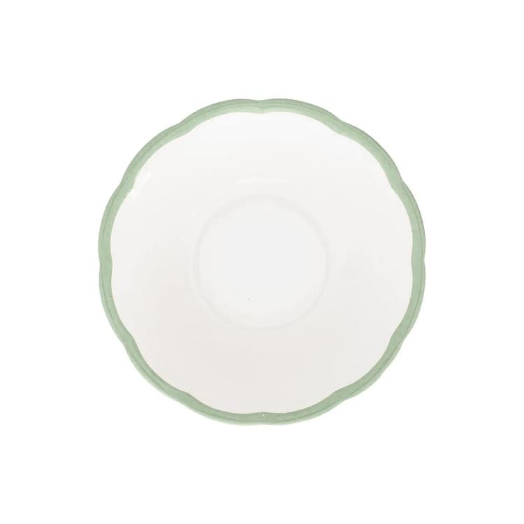 Салатник с цветным кантом (зеленый) Ø 16,8 см Bitossi Petalo PET00110 Bordo verde