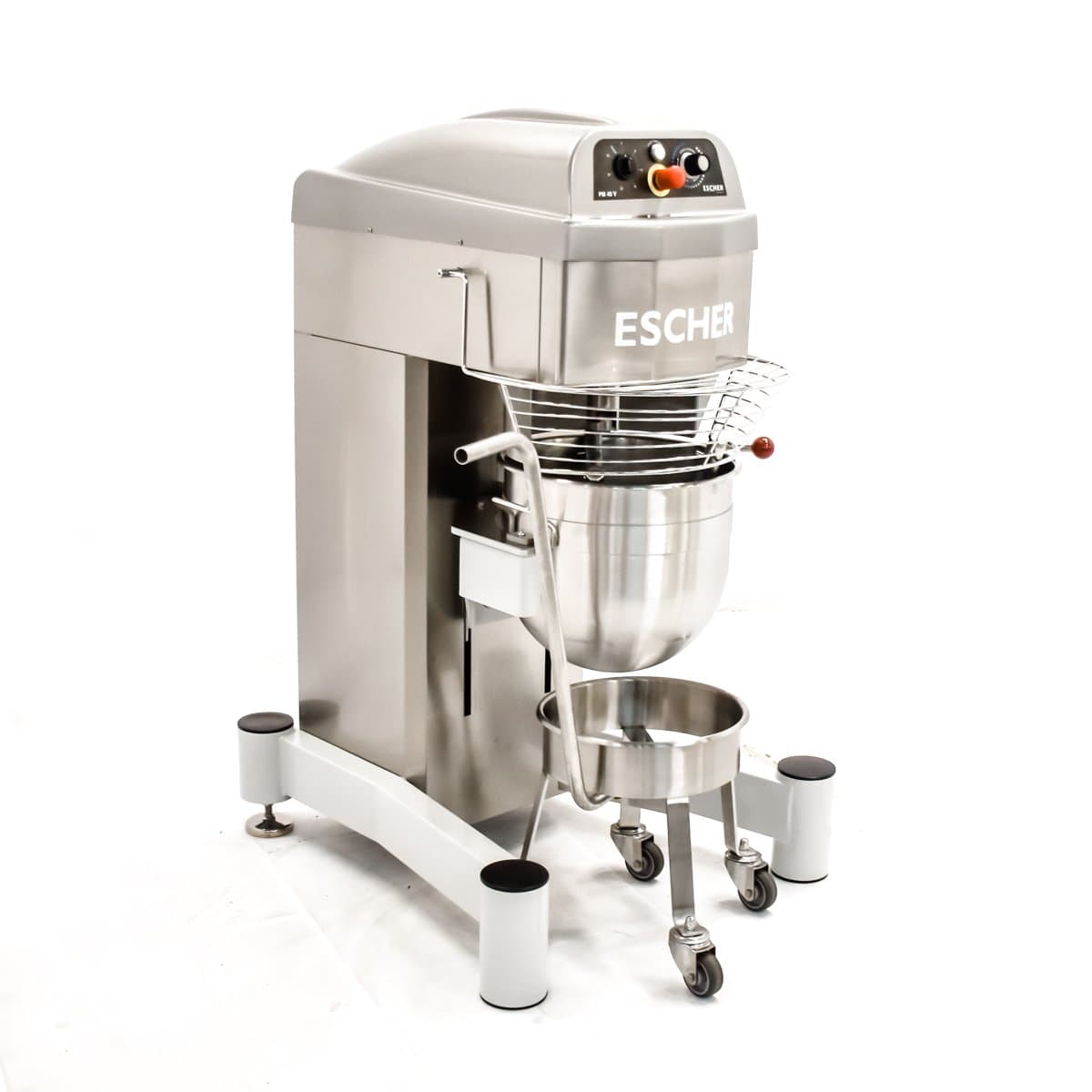 Планетарный миксер Escher PM 40-V + 2 дежи + тележка для дежи (Восстановленное 1 шт)