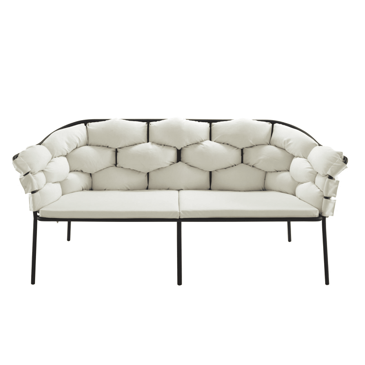 Диван CorsaStyle Серпентин (металл / ткань standart) 1650х720х760
