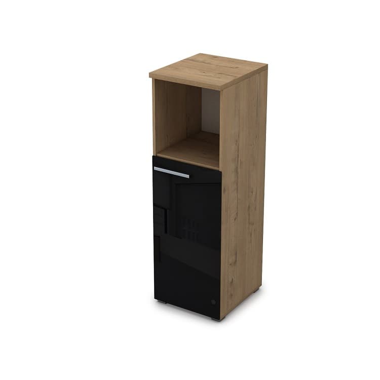 Шкаф узкий (пенал) АЛСАВ Gloss 9ПЛ.017.8 teakwood