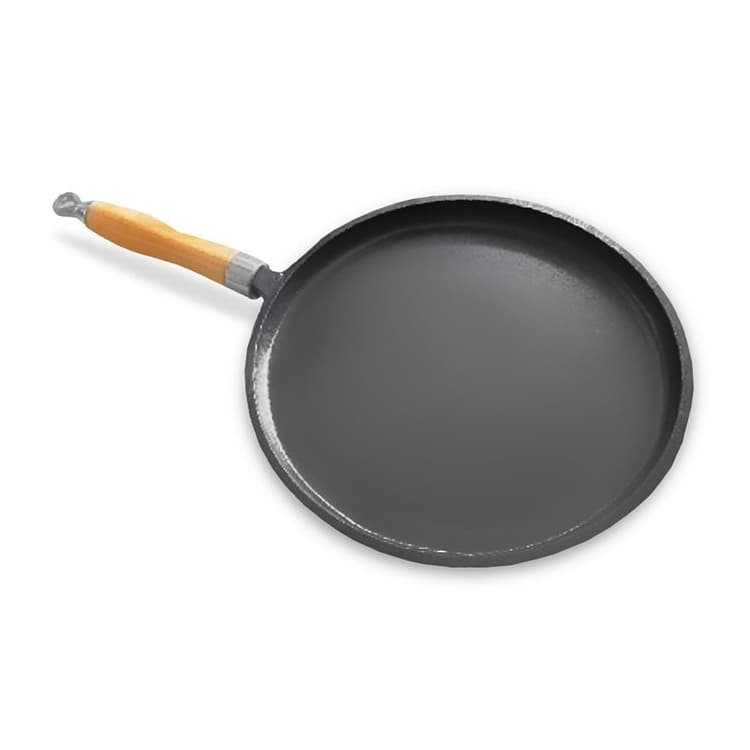Сковорода для блинов P.L. Proff Cuisine 23(21)х1,8 см, чугун с деревянной ручкой арт. 99005061