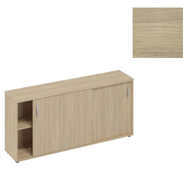 Шкаф-купе низкий (для 2-х столов 80) Юнитекс А4 (164.4x36.4x75.6) А4 332 ДК дуб скандинавский