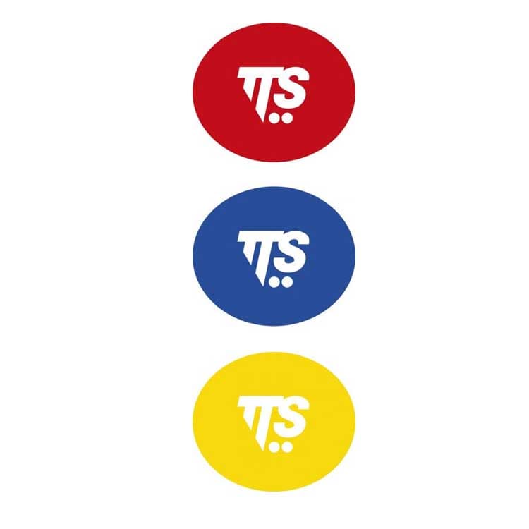 Набор наклеек TTS цветовой кодировки (красн, син, желт.)