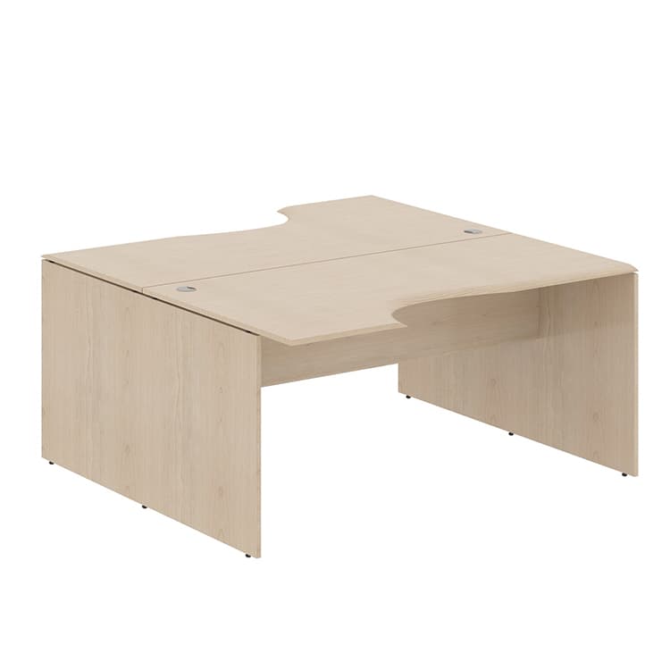 Стол 2-х местный эргономичный Skyland W2CET 169.2 бук тиара 1600х1806х750 WAVE