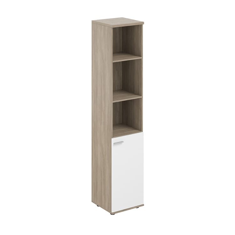 Шкаф высокий полуоткрытый правый Norden Сигма SG.852.OD.WH.R