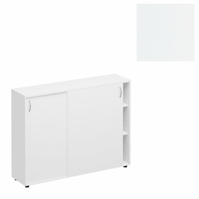 Шкаф-купе средний Юнитекс Комфорт К.524 БП (154x38x115.6) белый премиум