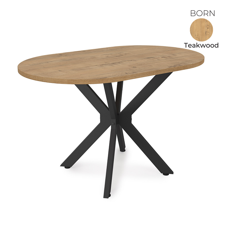 Стол обеденный овальный Алсав 21BORN-O.1200 Teakwood