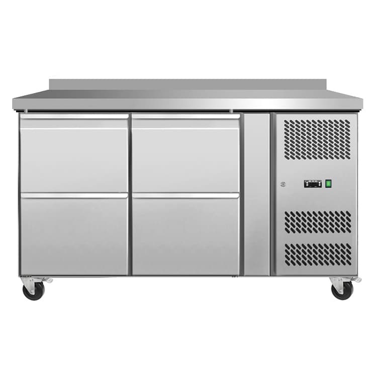 Стол холодильный Koreco GN/2100TND4/W пристенный с 4 ящиками
