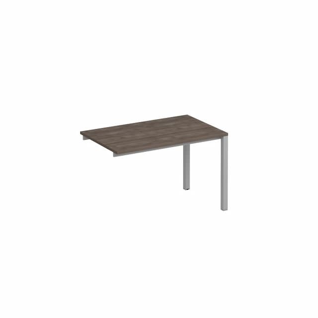 Секция стола рабочей станции на металлокаркасе Юнитекс Комфорт КФ К.С1 1131-1 ШТ (120x75x75) дуб шамони темный / серый