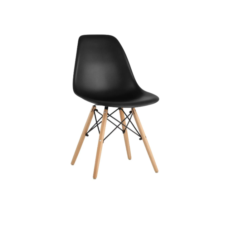 Стул пластиковый Клен Eames сгр022/5 собранный каркас (черный)