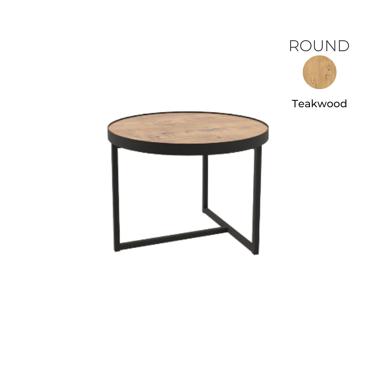 Стол журнальный круглый Алсав 21ROUND.006 Teakwood