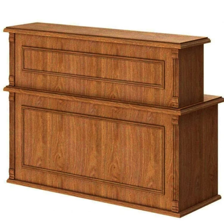 Стойка рецепция Skyland RMS 160 орех даллас 1600х600х1200 RAUT