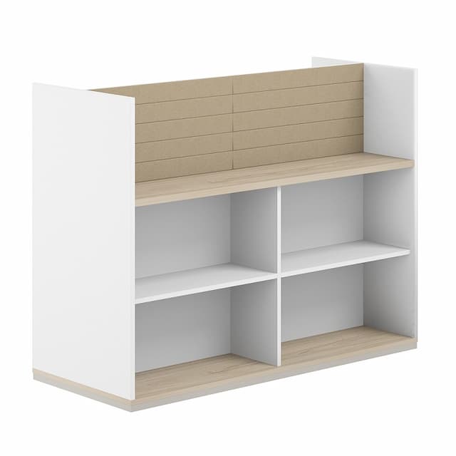 Стеллаж-комбо 1438 двухсторонний Norden Allegro AG.255.400.665.BG с экраном тканевым высоким