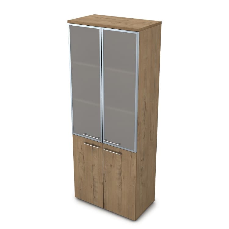 Шкаф АЛСАВ Gloss line 9НШ.005.19 teakwood/металл глянец