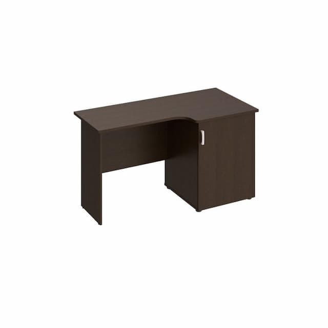Стол с тумбой под минибар и ТВ, правый Юнитекс ВЕНЕЦИЯ NEW ВЕ 623 ВТ венге темный
