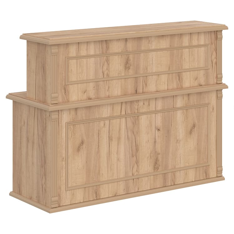 Стойка рецепция Skyland RMS 160 дуб бофорд 1600х600х1200 RAUT