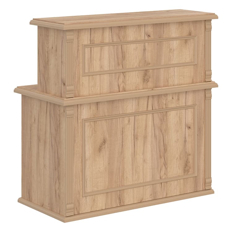Стойка рецепция Skyland RMS 120 дуб бофорд 1200х600х1200 RAUT