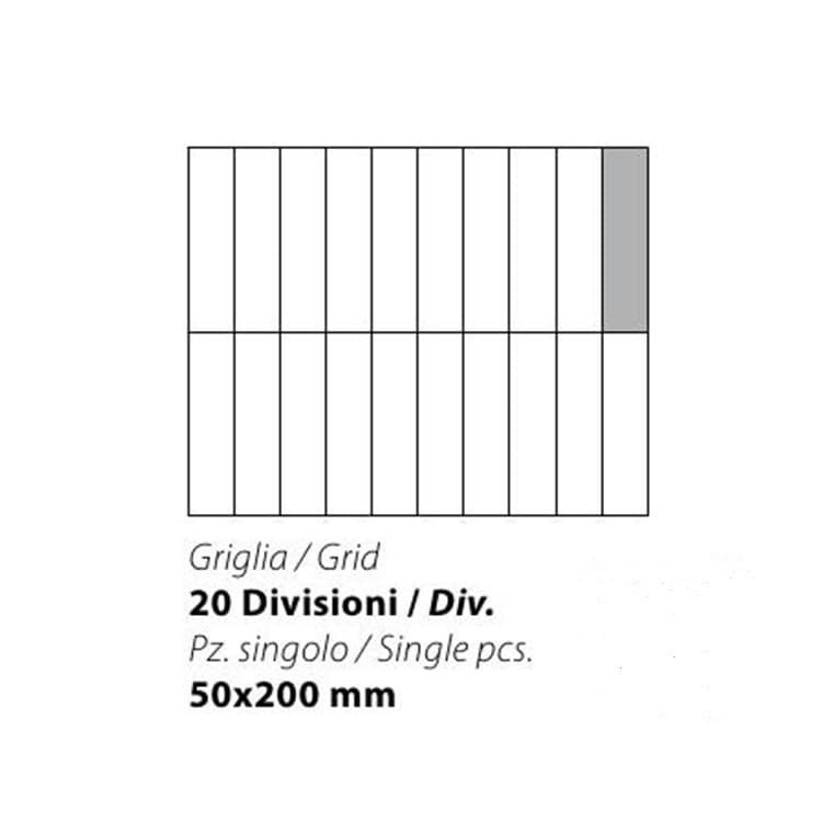 Решетка PANERO G 20 50X200 MM для SQ G RP