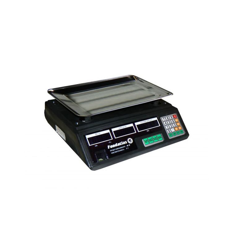 Торговые весы Foodatlas 40кг/2гр ВТ-40Т
