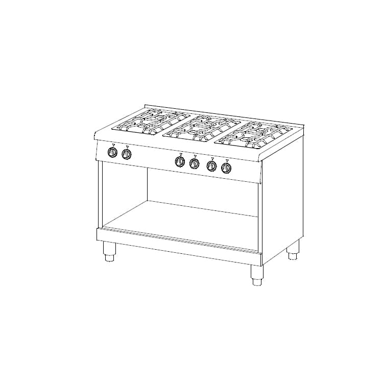 Плита газовая Ascobloc MGH 610
