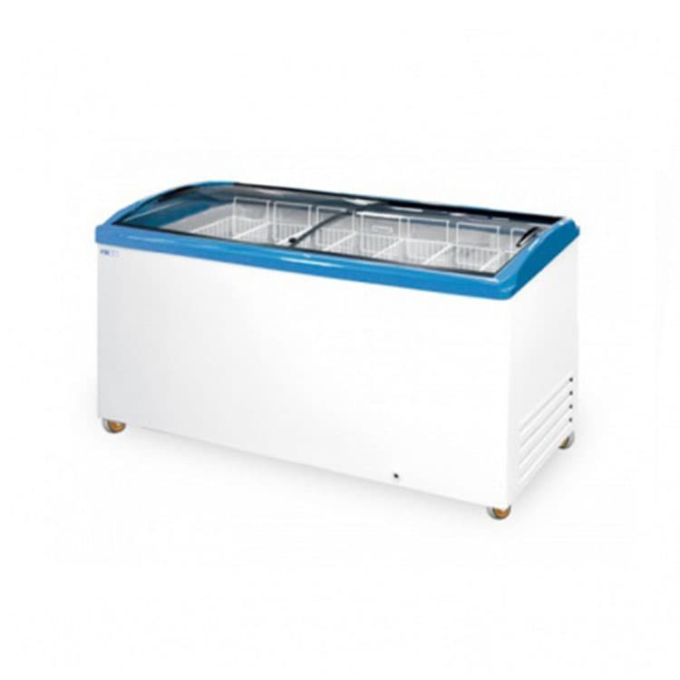 Морозильный ларь с гнутым стеклом Italfrost ЛВН 600 Г (СF 600 C) (синий)