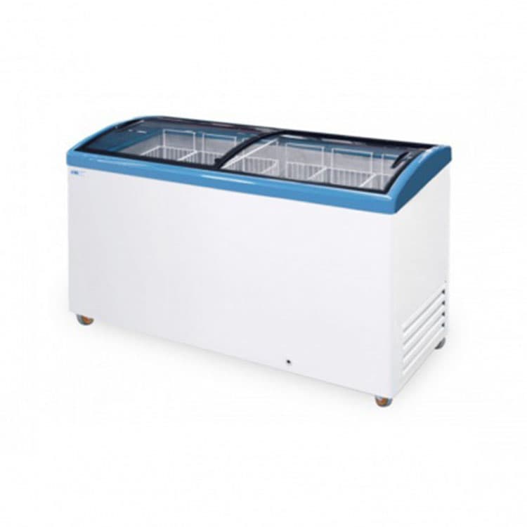 Морозильный ларь с гнутым стеклом Italfrost ЛВН 500 Г (СF 500 C) (синий)
