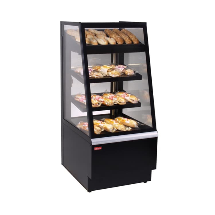 Витрина кондитерская охлаждаемая UNIS Opera 600 Bake-off Black, straight front glass