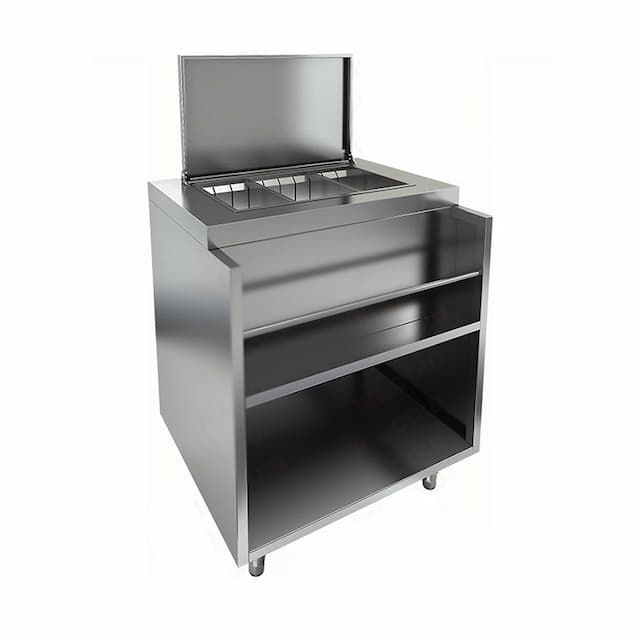 Барная станция с крышкой и лотком Hicold НБМВЛ-7/7КР