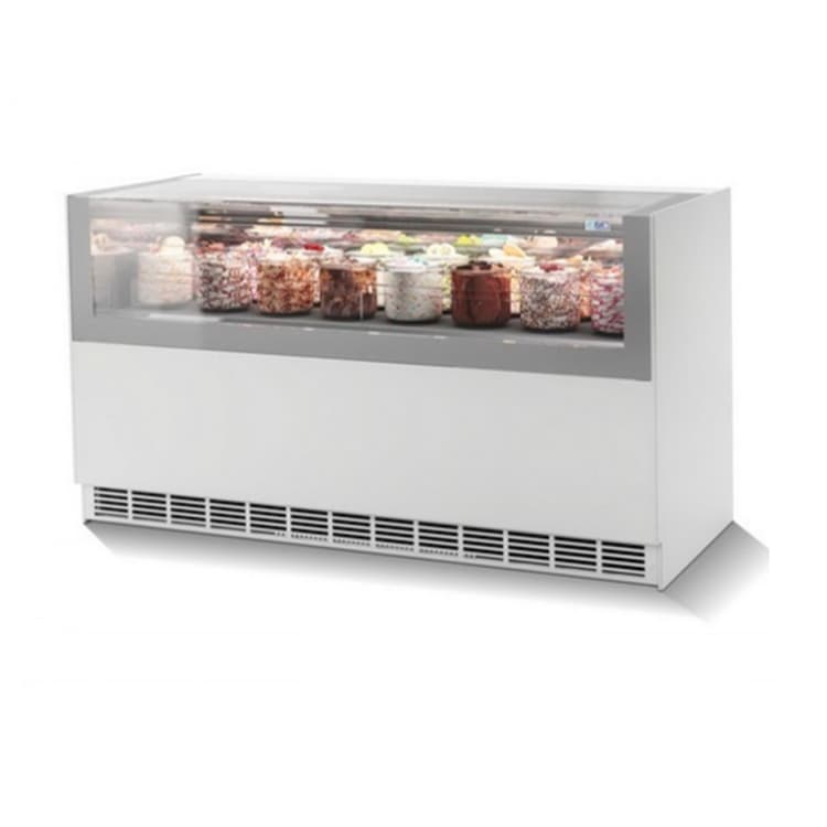 Витрина для мороженого ISA ONESHOW Base 120+120 цвет белый