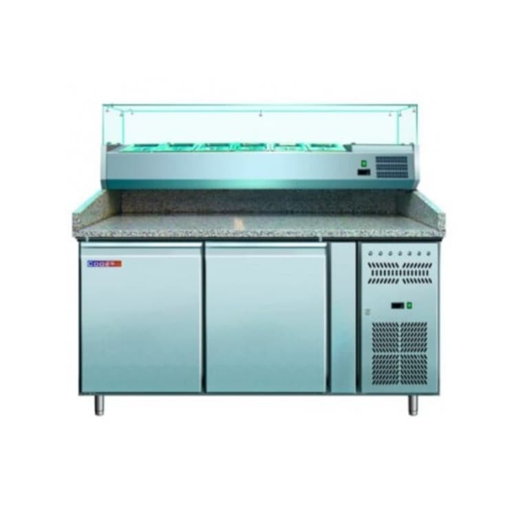 Стол для пиццы Hurakan HKN-PZG2-VRX1500/380 камень
